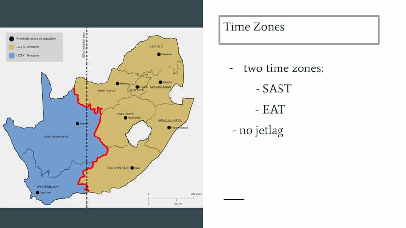 South Africa
Lazia Nory, Teodora Blanaru, Francisca Scholtbach Content
-
temperatures
time zones
history → European colonization, Apartheid

