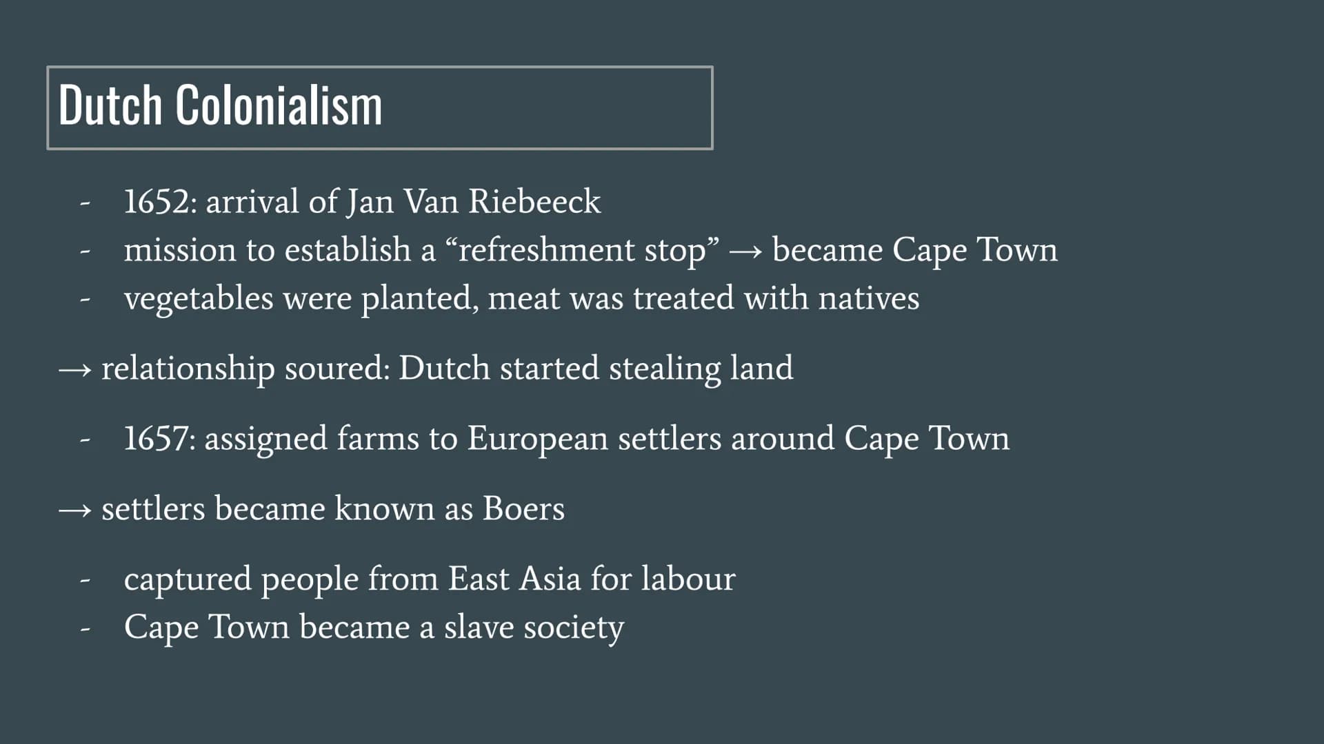 South Africa
Lazia Nory, Teodora Blanaru, Francisca Scholtbach Content
-
temperatures
time zones
history → European colonization, Apartheid
