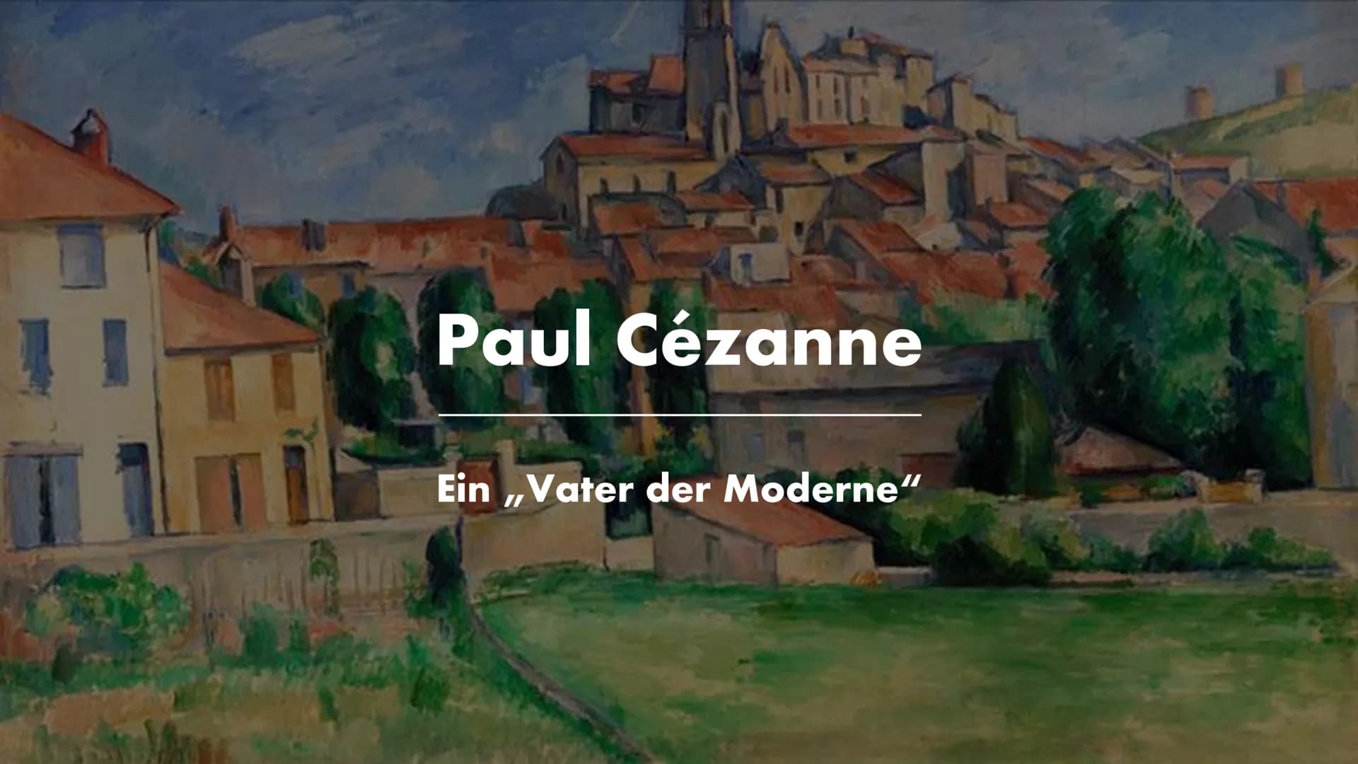 Paul Cézanne
Ein Vater der Moderne"
11 Gliederung
●
●
●
●
Allgemeine Informationen
Cézannes Leben
Gesamtwerk
Werkvorstellung
Bedeutung und E