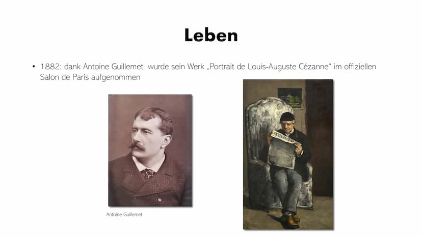 Paul Cézanne
Ein Vater der Moderne"
11 Gliederung
●
●
●
●
Allgemeine Informationen
Cézannes Leben
Gesamtwerk
Werkvorstellung
Bedeutung und E
