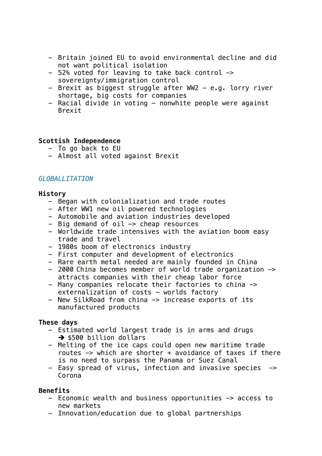 KOMMUNIKATIONSPRÜFUNG

Always consider developed as well as industrialised countries

EQUALITY

suffragettes - woman fighting for their righ
