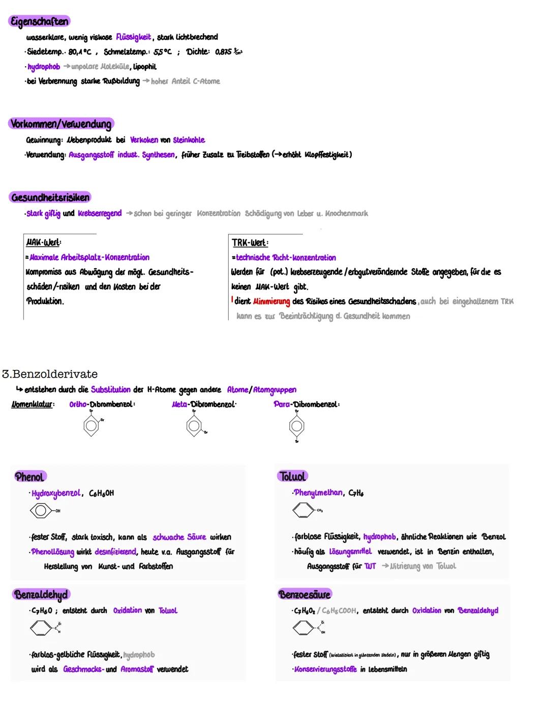 # AROMATEN

1.Definition Aromaten

- Aromaten= ebene, cyclische Kohlenwasserstoffe, durchgehendes System konjugierter Doppelbindungen mit de