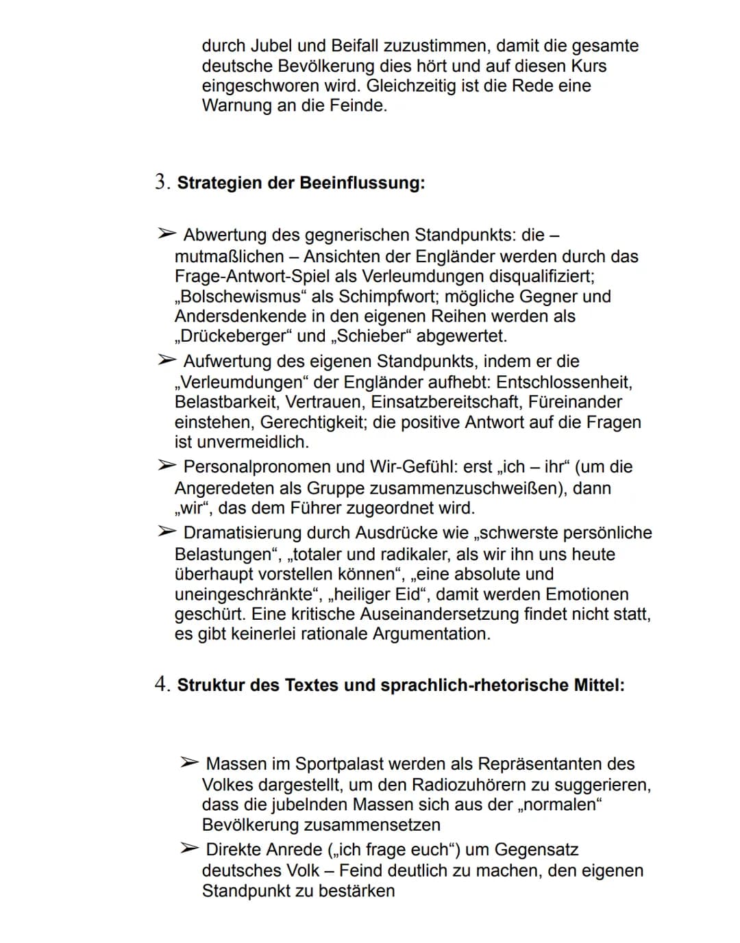 Redeanalyse: Goebbels - Sportpalastrede
I. Einleitung:
Wer: Josef Goebbels, Reichspropagandaminister
Wo: Berlin, Sportpalast
Wann: 18. Febru