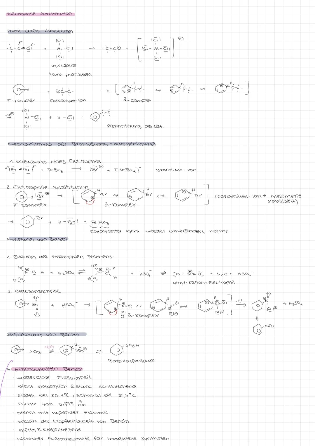 H
Chemie
AROMATEN
1. Benzol & keculé
C
1
2. Herstellung von Benzol
11
H
3. Reaktionen des Benzols
Nebenprodukt bei der verkoniung von Steinc