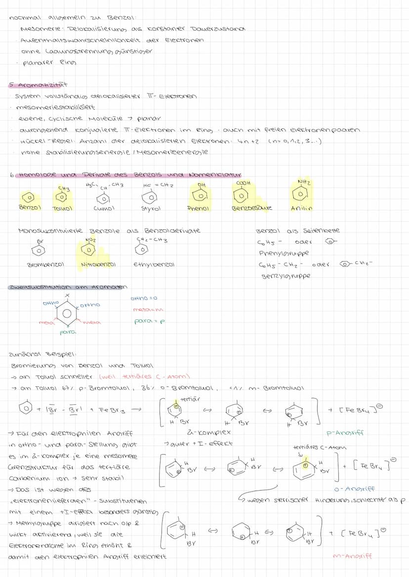 H
Chemie
AROMATEN
1. Benzol & keculé
C
1
2. Herstellung von Benzol
11
H
3. Reaktionen des Benzols
Nebenprodukt bei der verkoniung von Steinc