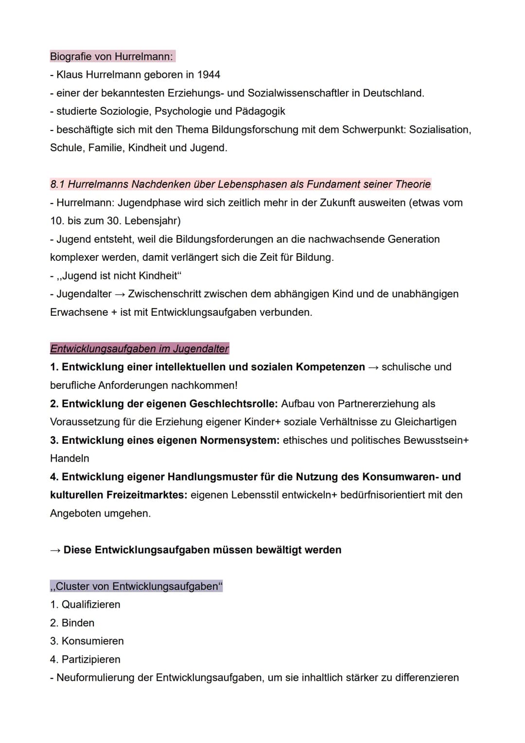 Biografie von Hurrelmann:
- Klaus Hurrelmann geboren in 1944
- einer der bekanntesten Erziehungs- und Sozialwissenschaftler in Deutschland.
