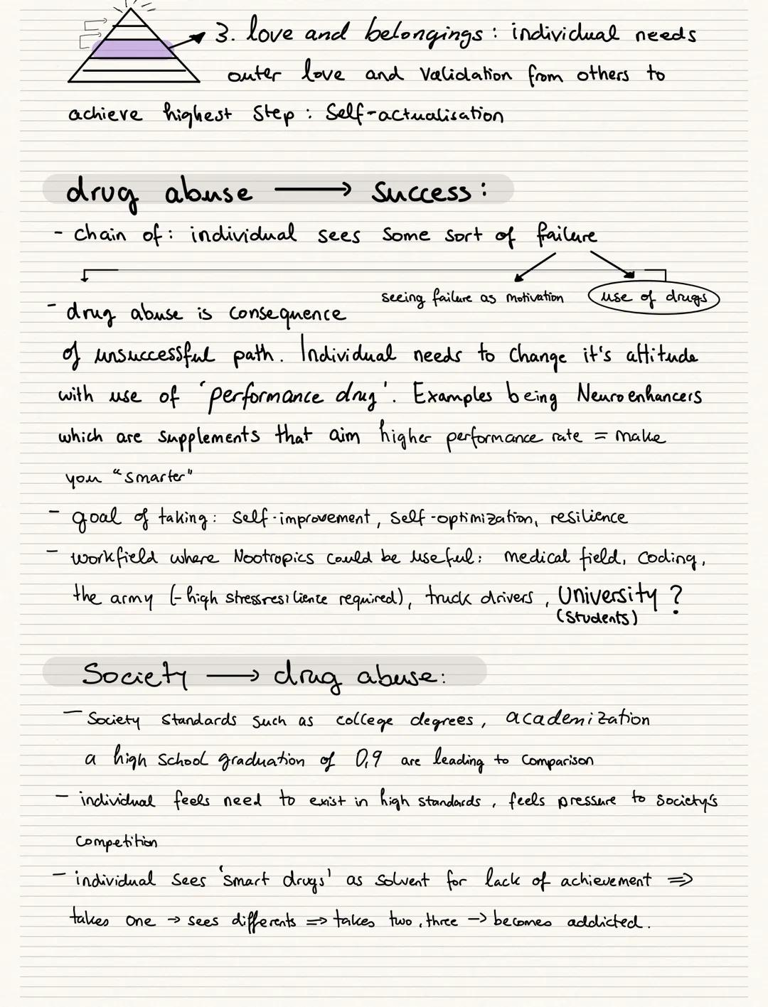 Klausur:
Lernplan!
Topics
aims ambitions, success
definition, Sports, individual vs. society
self-improvement; self-optimization
drugs, medi