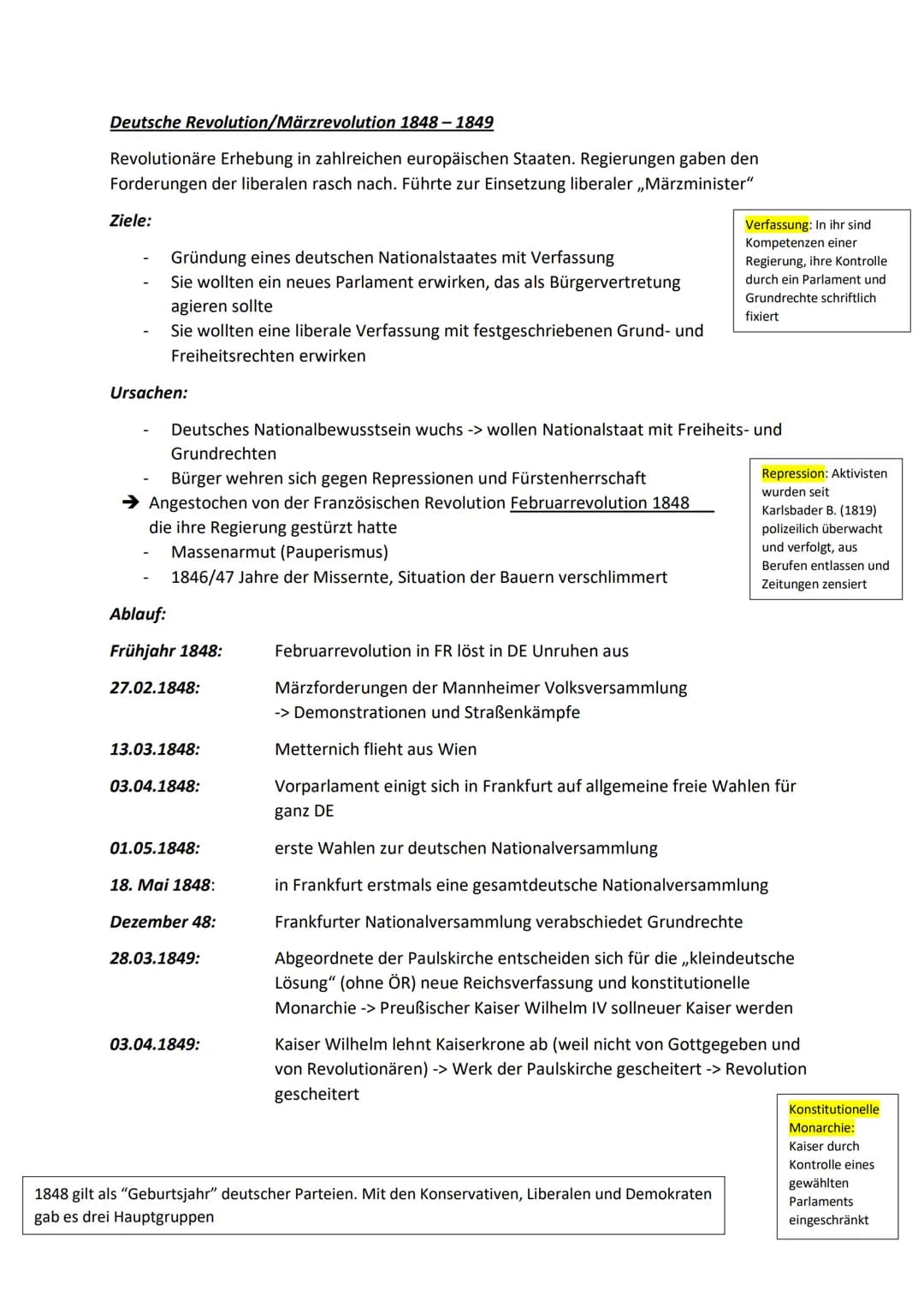 -Geschichte Lernzettel Abitur 2023-
Französische Revolution 1789 - 1799
Ursachen der Französischen Revolution:
Hungersnot; -> steigende Lebe