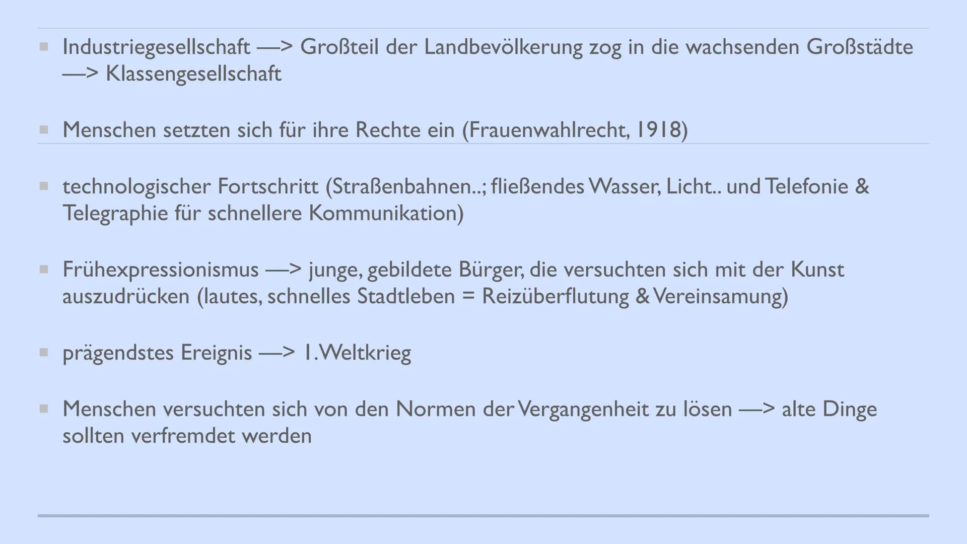 EXPRESSIONISMUS
von Hannah INHALTSVERZEICHNIS
▪ Expressionismus (Allgemein)
▪ Historischer Hintergrund
Themen & Motive
▪ Form, Komposition, 