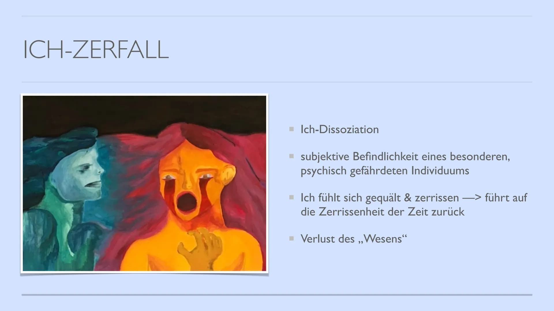 EXPRESSIONISMUS
von Hannah INHALTSVERZEICHNIS
▪ Expressionismus (Allgemein)
▪ Historischer Hintergrund
Themen & Motive
▪ Form, Komposition, 