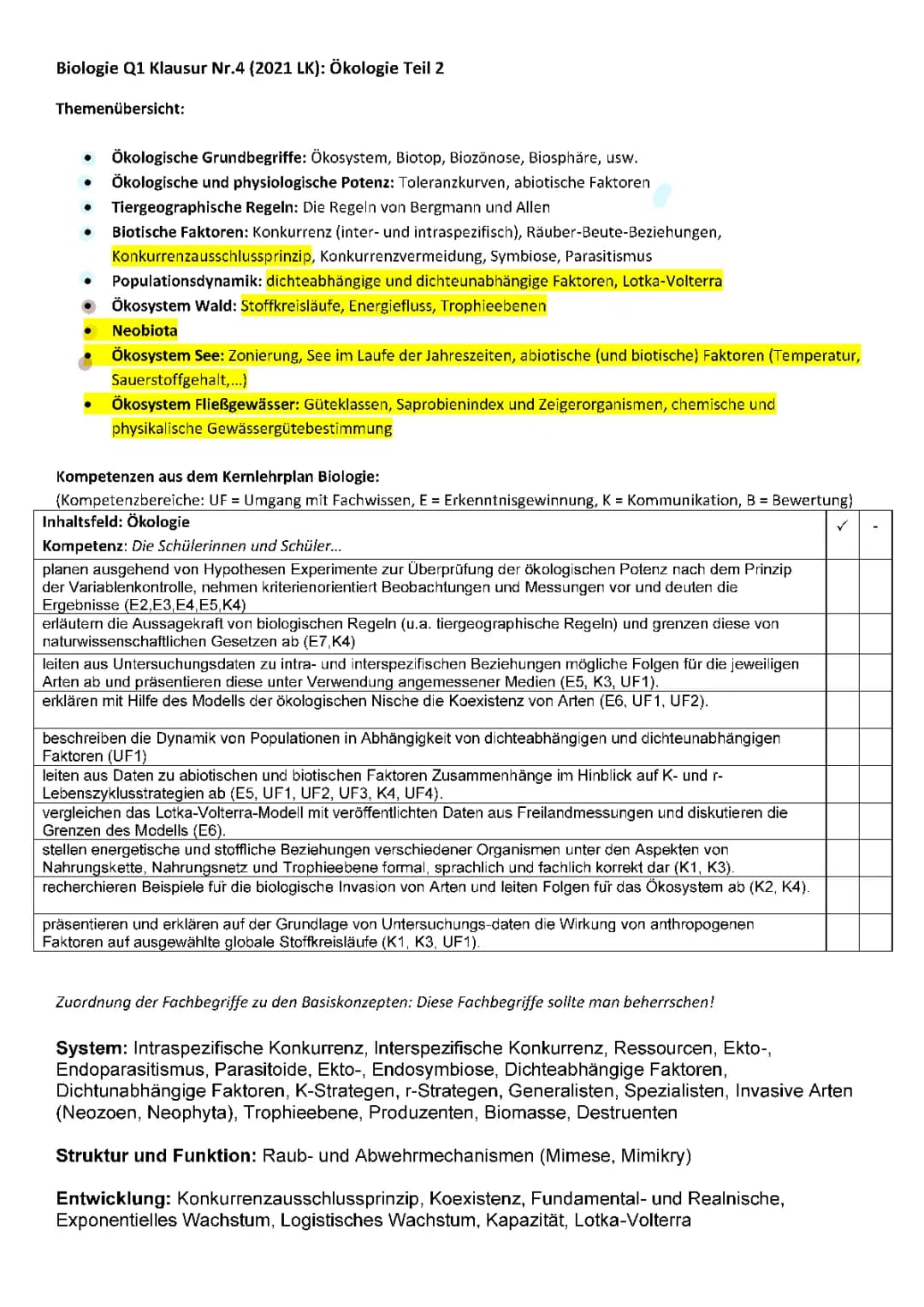 Ökologie 