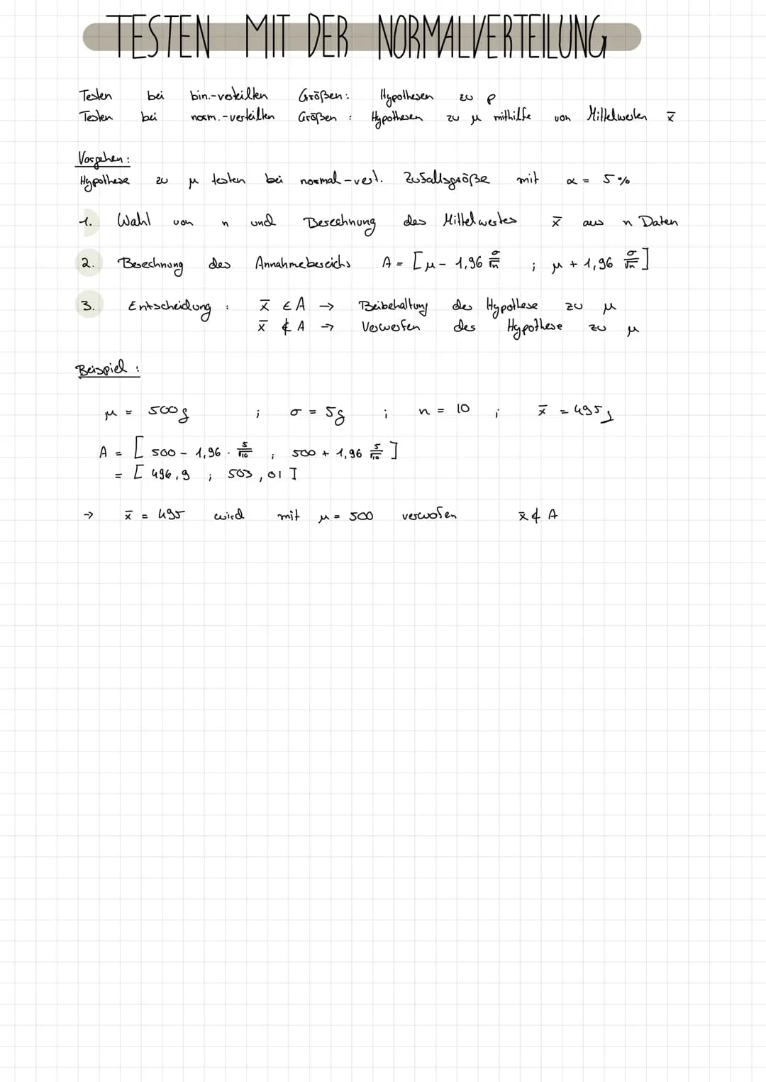 MITTELWERT UND STANDARDABWEICHUNG
^ (x₂ + x₂ + x₂ + ... + xn)
√ ₁ ((x₁ - x)² + (x₂-x)² + ... + (x₂-x) ²
=
Mittelwert
Gauß sche
Far
μ =
(mü)
