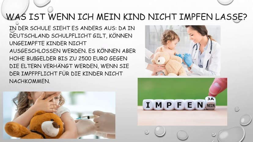 
<p>Was bedeutet Impfen?<br />
Eine Impfung, auch Schutzimpfung oder Vakzination (ursprünglich die Infektion mit Kuhpockenmaterial; von Late