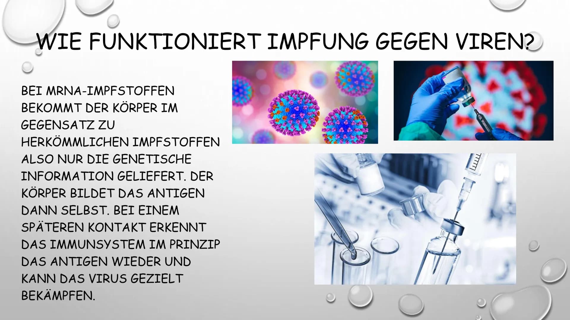 
<p>Was bedeutet Impfen?<br />
Eine Impfung, auch Schutzimpfung oder Vakzination (ursprünglich die Infektion mit Kuhpockenmaterial; von Late
