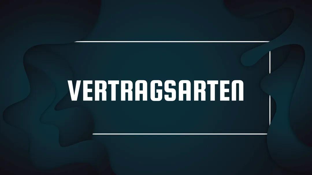 vertragsarten 