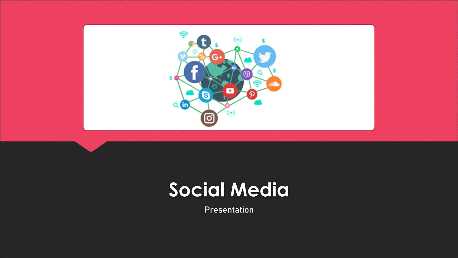 t
G+
O
Social Media
Presentation Content
Definition
The most popular social networks
O profiles
Facebook
YouTube
→ Whatsapp
Banned networks
