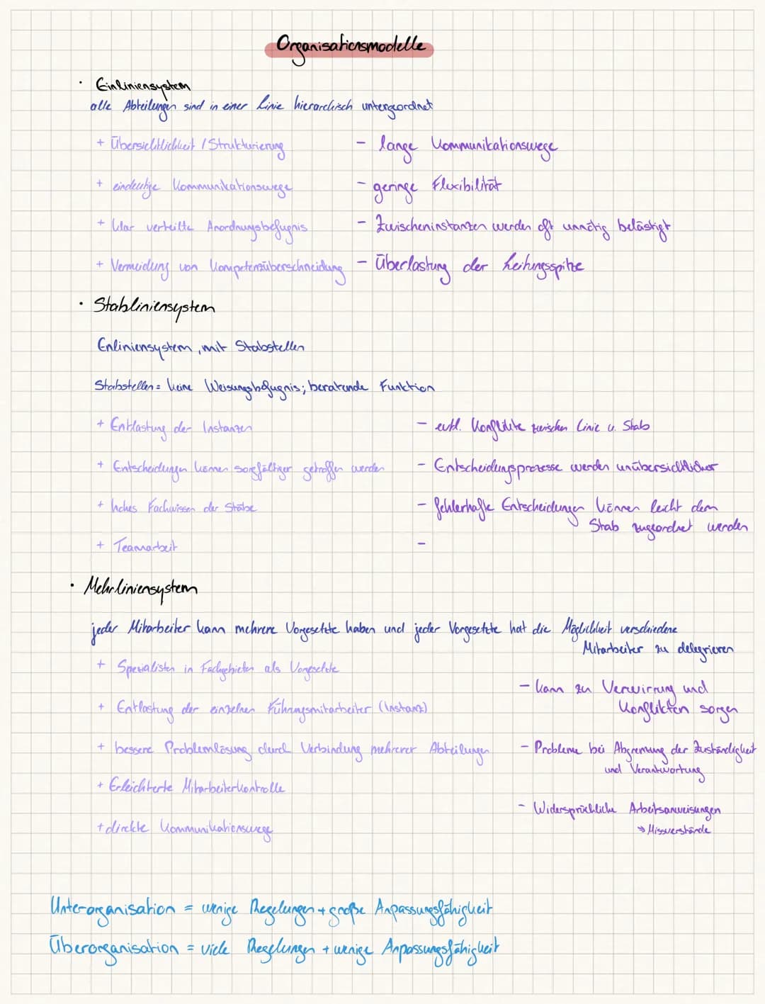 Thema: Marktorientierte Organisationsstrukturen
Geschäftsprozesse
Anspruchsgruppen (Grupper, die etwas von Unternehmen erwarten)
↳ Arbeitneh