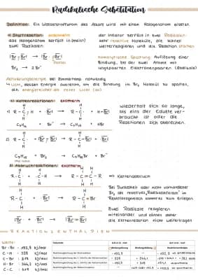 Know Radikalische Substitution, Elektrophile Addition, Orbitalmodell… thumbnail