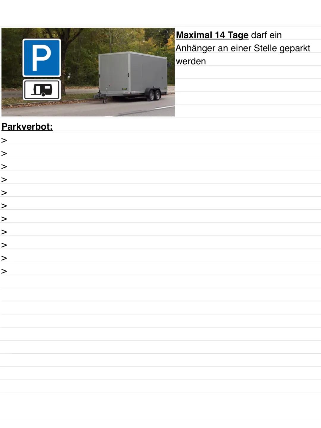 Thema 10
Ruhender Verkehr
Halten & Parken
Halten-freiwillig und gewollt:
nicht länger als 3 Minuten
das Fahrzeug darf nicht verlassen werden