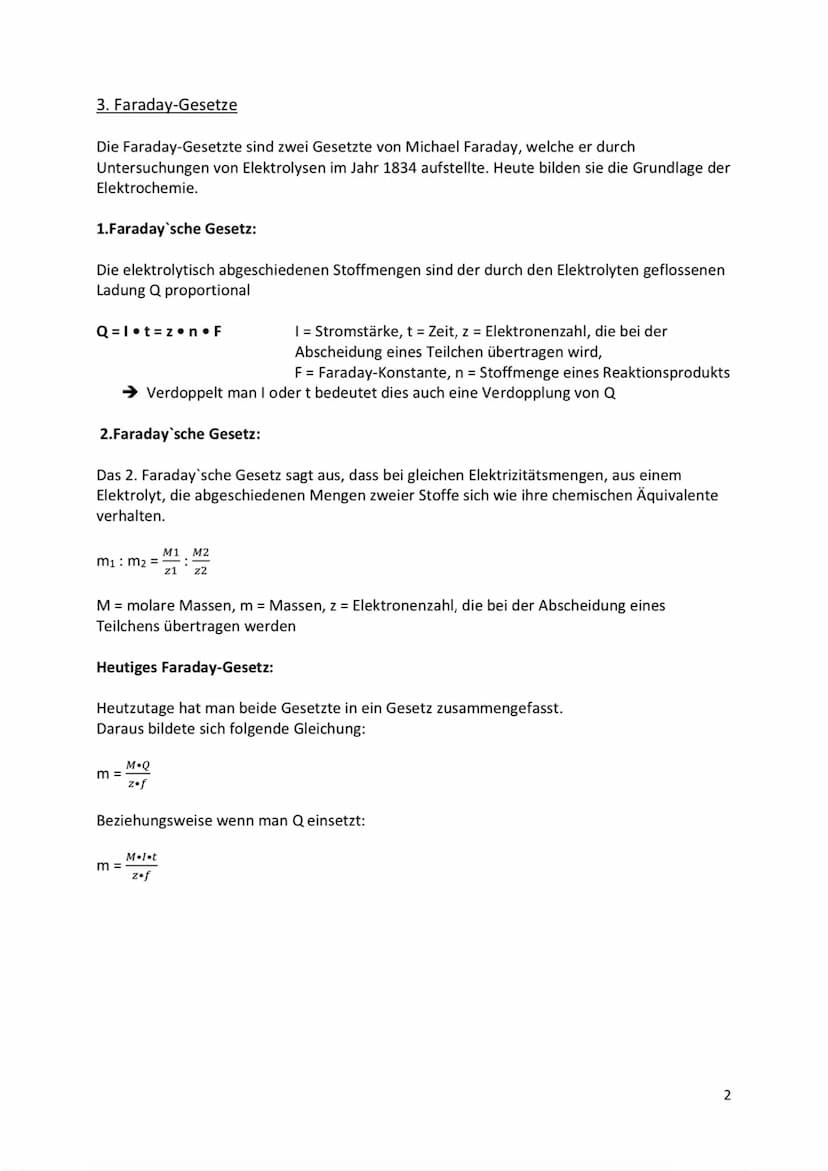Elektrolysen
Ausarbeitung zum Thema: Elektrolysen
00.0, 15.0, 0.0%. Obrov
OO Inhaltsverzeichnis
1. Definition und Allgemeines
2. Geschichte
