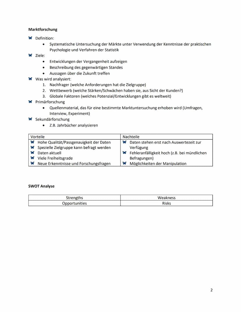 Marketing
Definition:
●
Managementprozess, der vom Unternehmen geplant und durchgeführt wird
Ziel: Bedürfnisse/Wünsche des Kunden identifizi