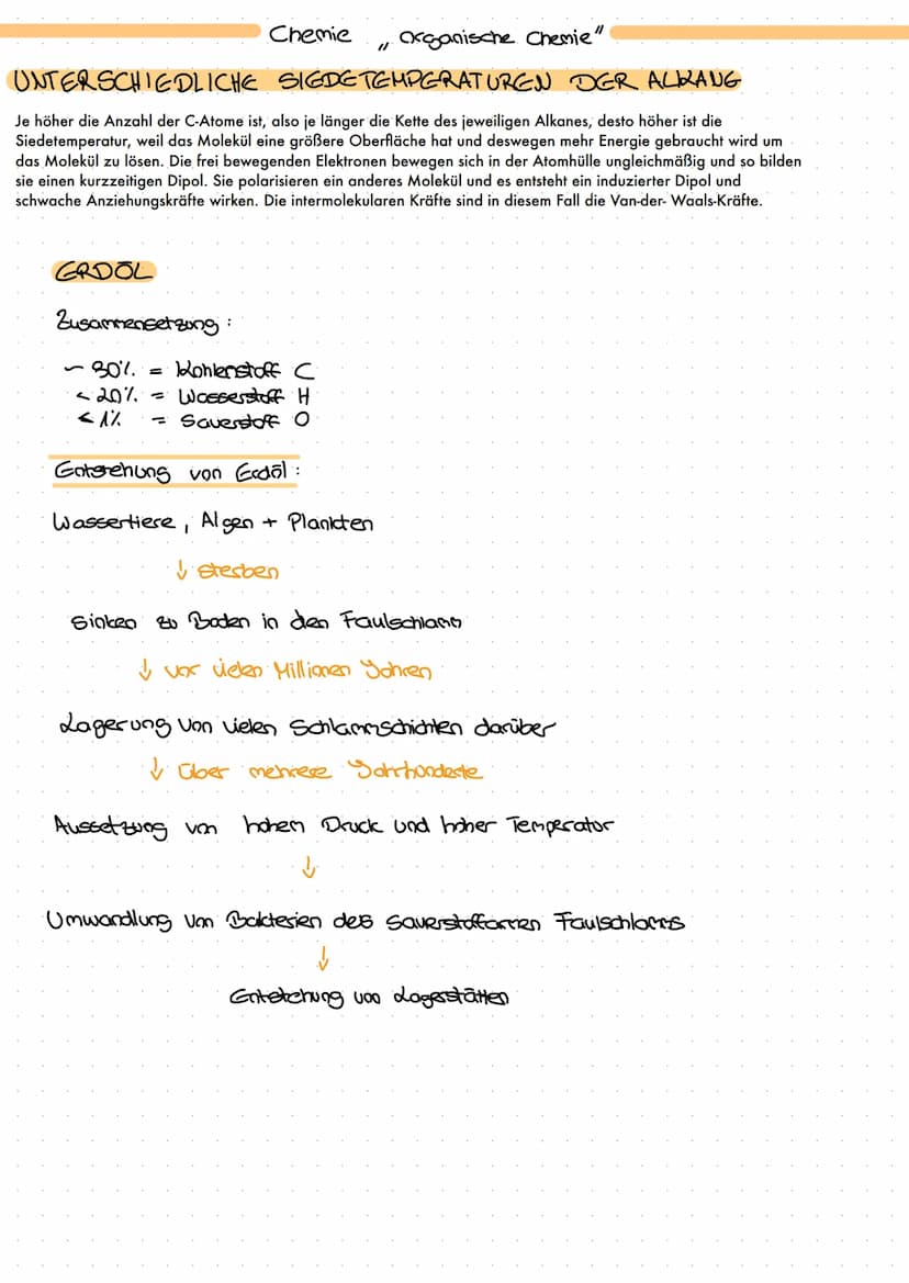 Chemie
HOMOLOGE REIHE DER ACKANE
NAME
Methan
-
Ethan
Propan
Butan
Pentain
Hexan
Heptan
Octan
Nonan
Decan
Summenfarmel Struktur formel
4
H-C-