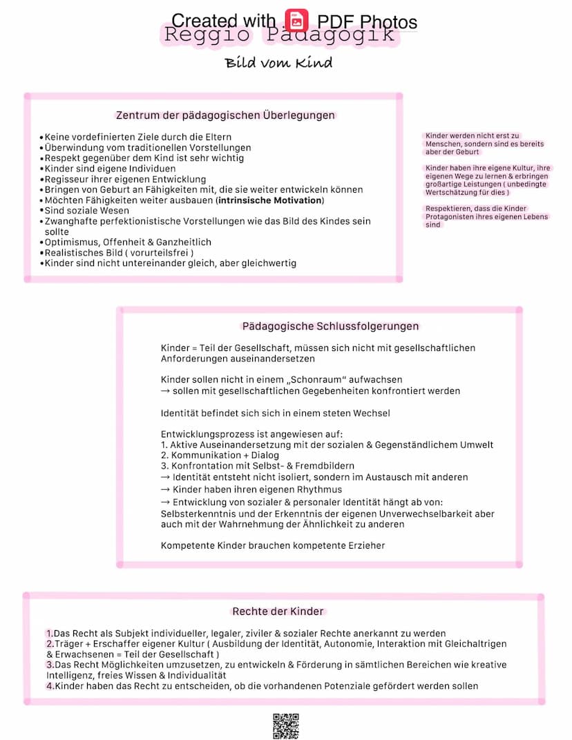 Created with, PDF Photos
Reggio Padagogik
Raum als dritter Erzieher 1
Bedeutung
•Ständige & Sorgfältige Gestaltung der pädagogischen Umgebun