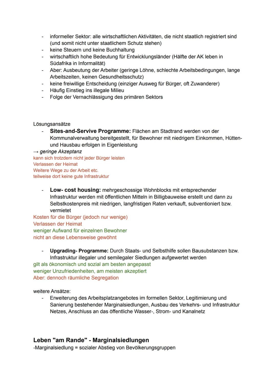 Stadtentwicklung und Stadtstrukturen
Megacitys as Orte großer Vulnerabilität und Gefährdung (Verwundbarkeit)
beschreibt Ausmaß von Anfälligk