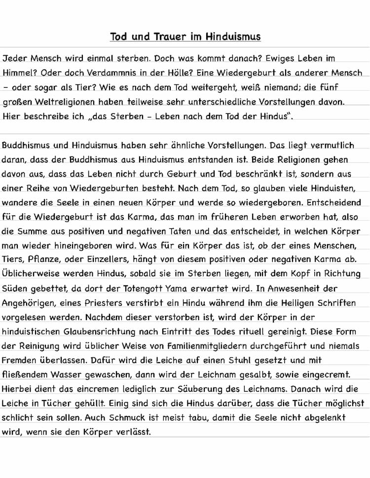 Know Essay über Tod und Trauer bei den Hindus thumbnail