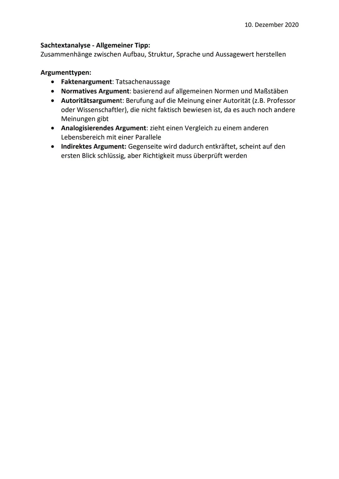 Sachtextanalyse und Sachtexterörterung
Sachtexte:
Beispiele: Zeitungstexte, Kommentar, Betriebsanleitung, Flyer, Berichte, ...
Funktion: Inf