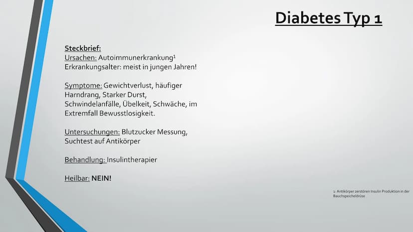 Diabetes
Hier Erkläre ich euch was Diabetes eigentlich ist und welche
Typen es gibt.
- Pascal Jeh. Was ist Diabetes?
• Diabetes ist eine Kra