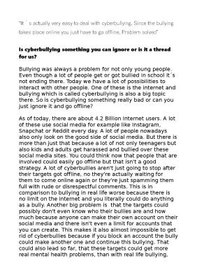 Know Opinion Piece about Cyberbullying thumbnail