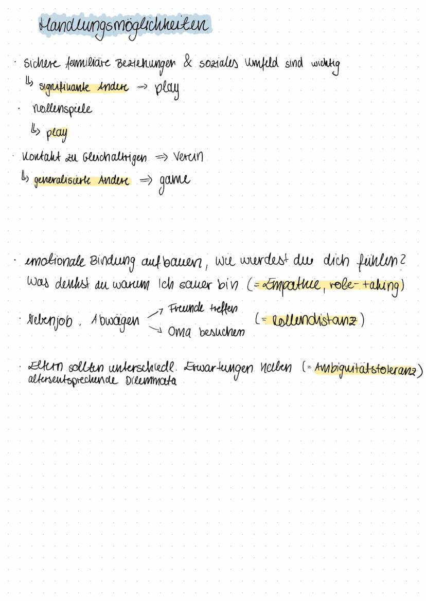 Georg Herbert Mead => symbolischer Interaktionismus
↳ Gesten, symbole, sprach (wichtigstes)
I
Personale komponente d
• Kreativität, spontane