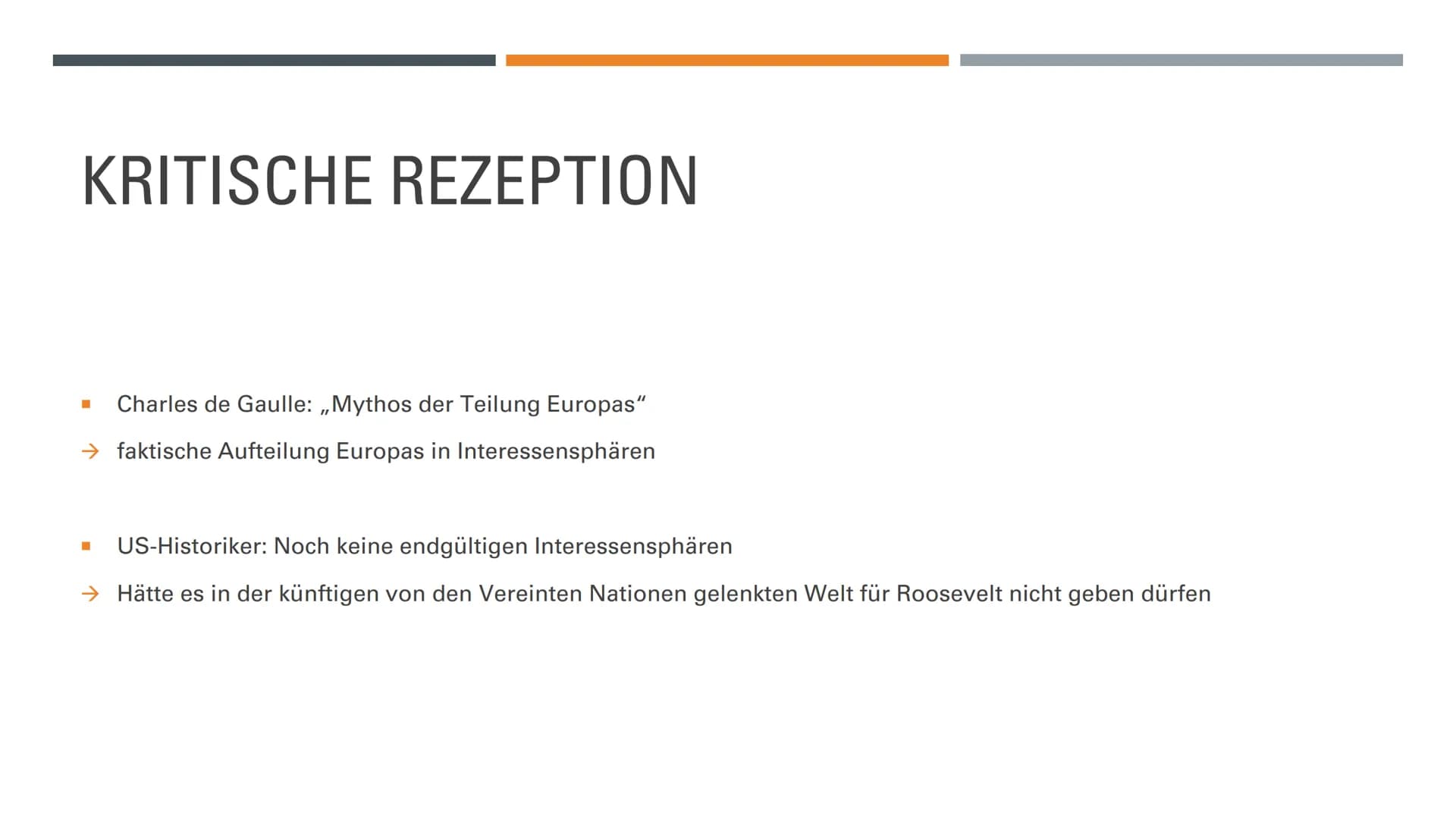 KONFERENZ VON
JALTA
4. BIS 11. FEBRUAR 1945 INHALT
3 Vorgeschichte 3 Allgemeines
? Folgen
Kritische
Rezeption
Inhalt
Quellen VORGESCHICHTE
C