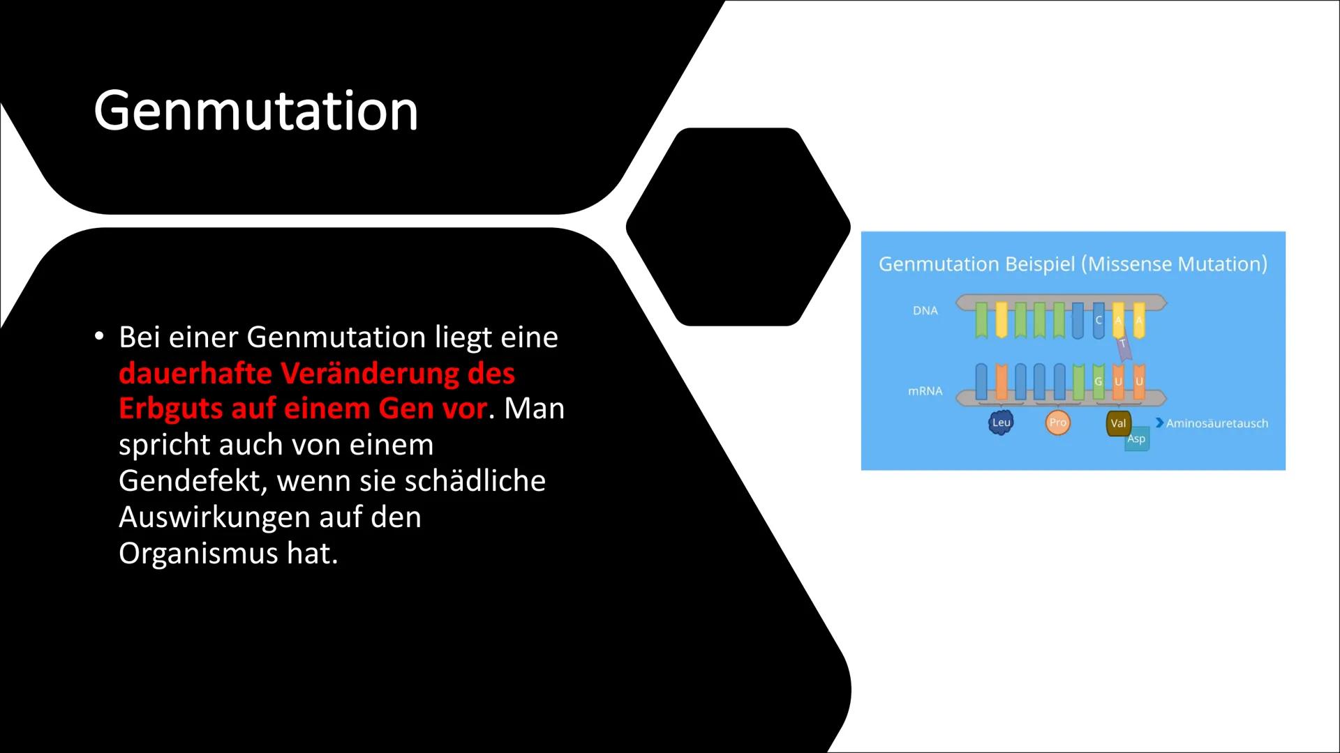 Erbkrankheiten Gliederung
• Was sind Erbkrankheiten?
Wie entstehen sie?
• Arten der Mutation
●
●
●
Die drei Unterteilungen der
Erbkrankheite