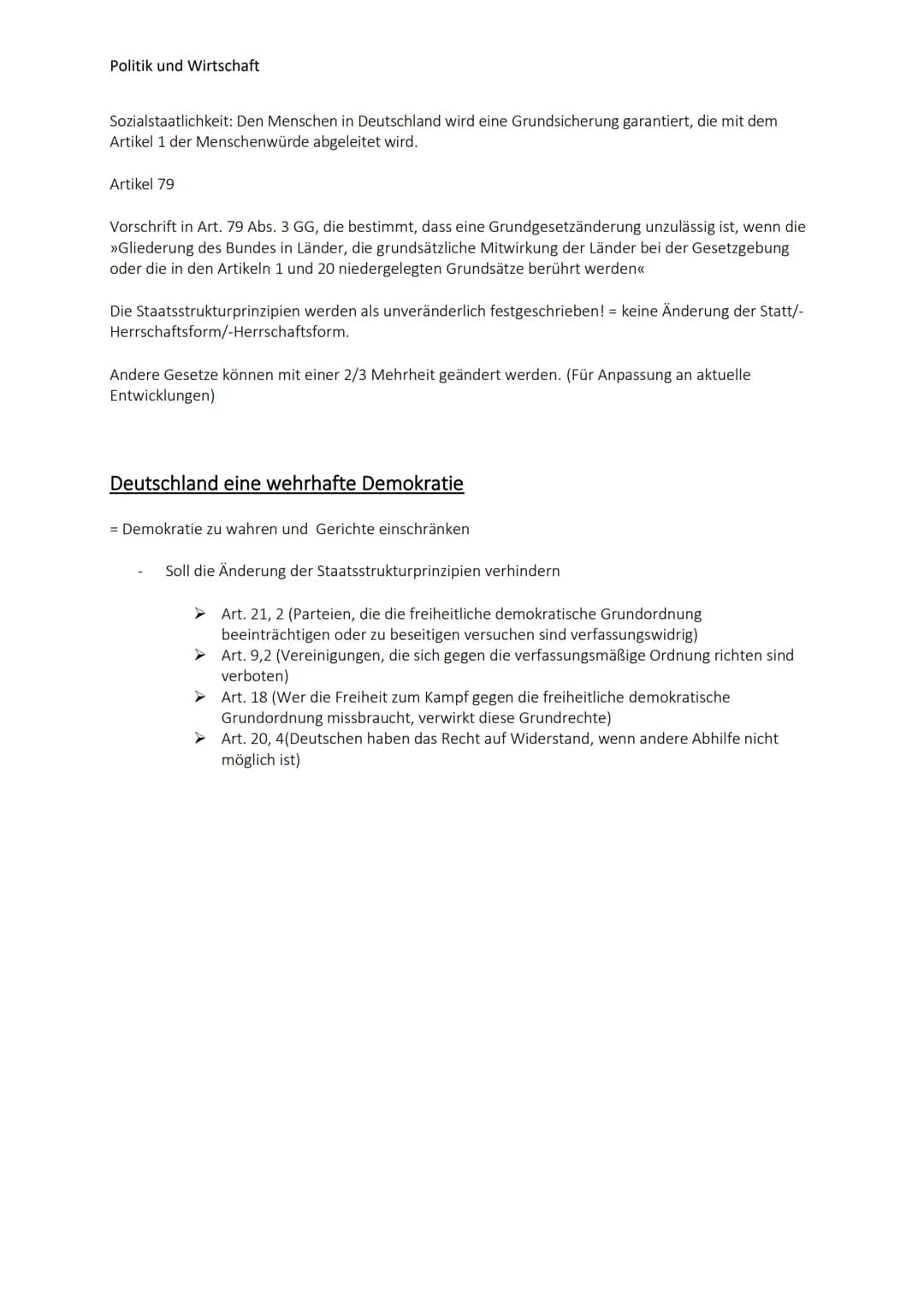 Politik und Wirtschaft
Grundgesetze
Artikel 1
[Menschenwürde - Menschenrechte - Rechtsverbindlichkeit der Grundrechte]
Die Würde des Mensche