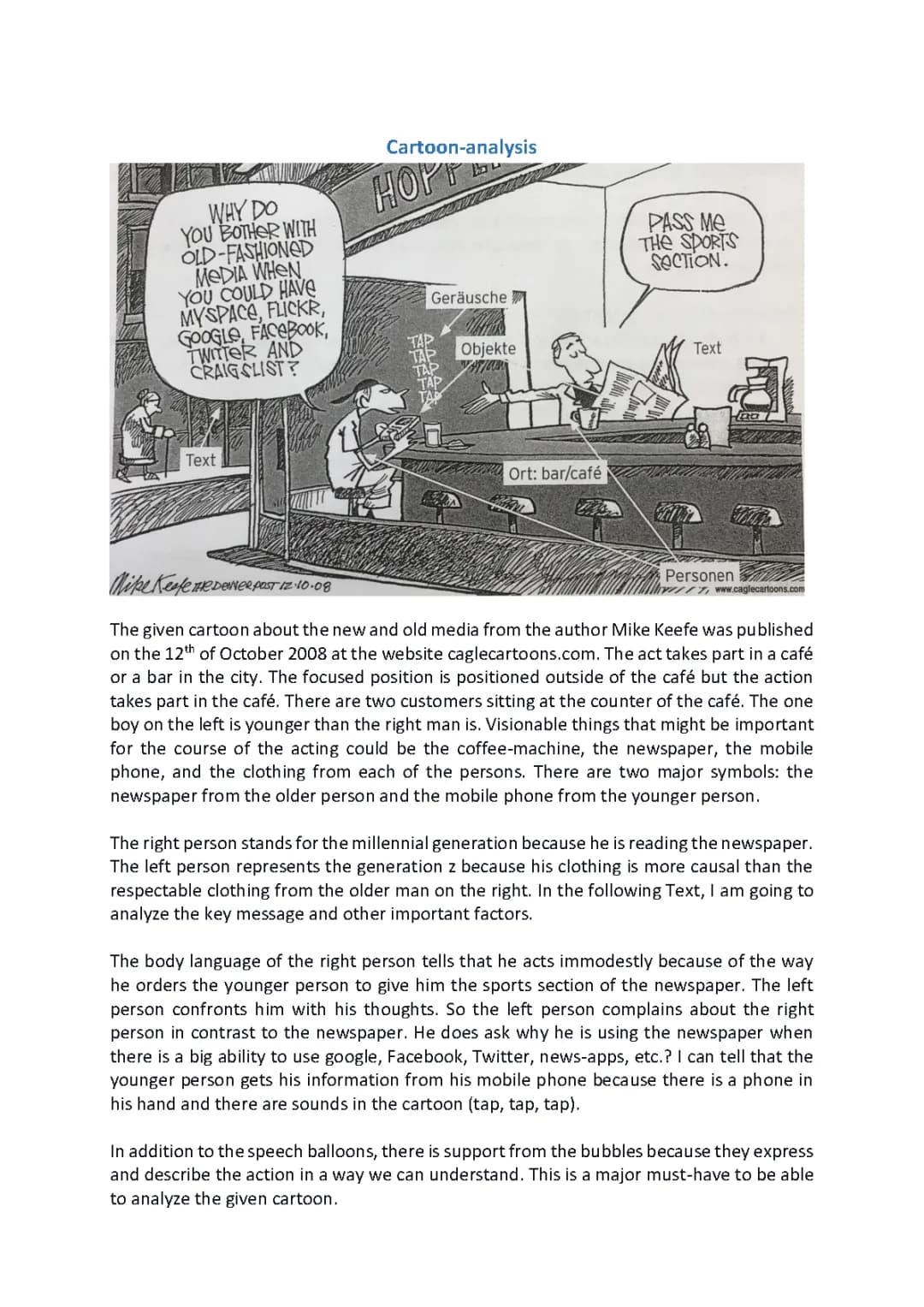 Fun Cartoon Analysis Examples for Kids