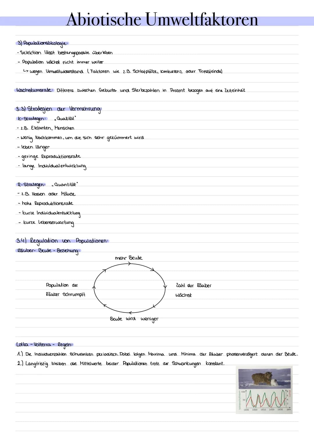 Einführung Ökologie
von Wechselbeziehungen zwischen Organismen sowie zwischen Organismen und ihrer abiotischen - unbele loten- Umwelt.
= Erf