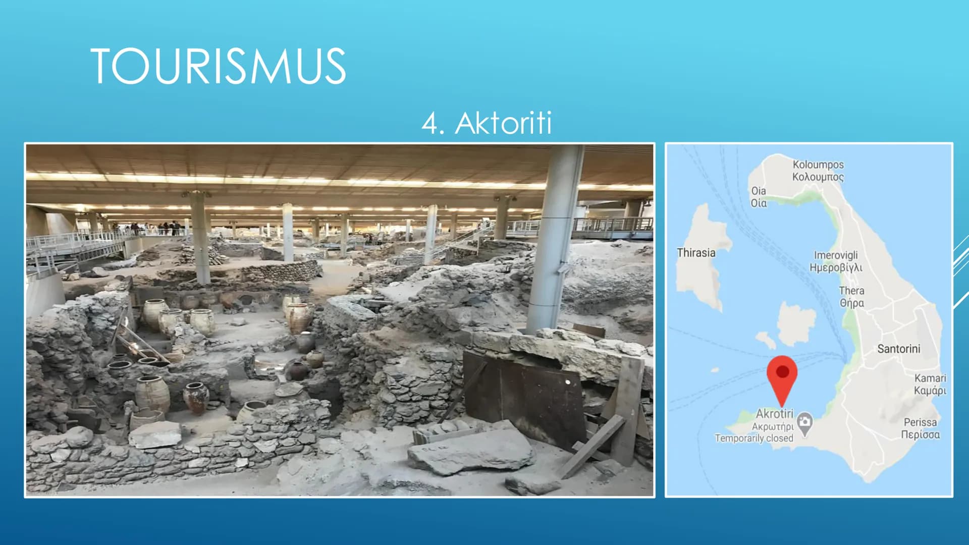 SANTORINI
eine wahnsinnig schöne griechische Insel INHALTSVERZEICHNIS
Informationen über Santorini
+ Geographische Eigenschaften
Das Vulkan 