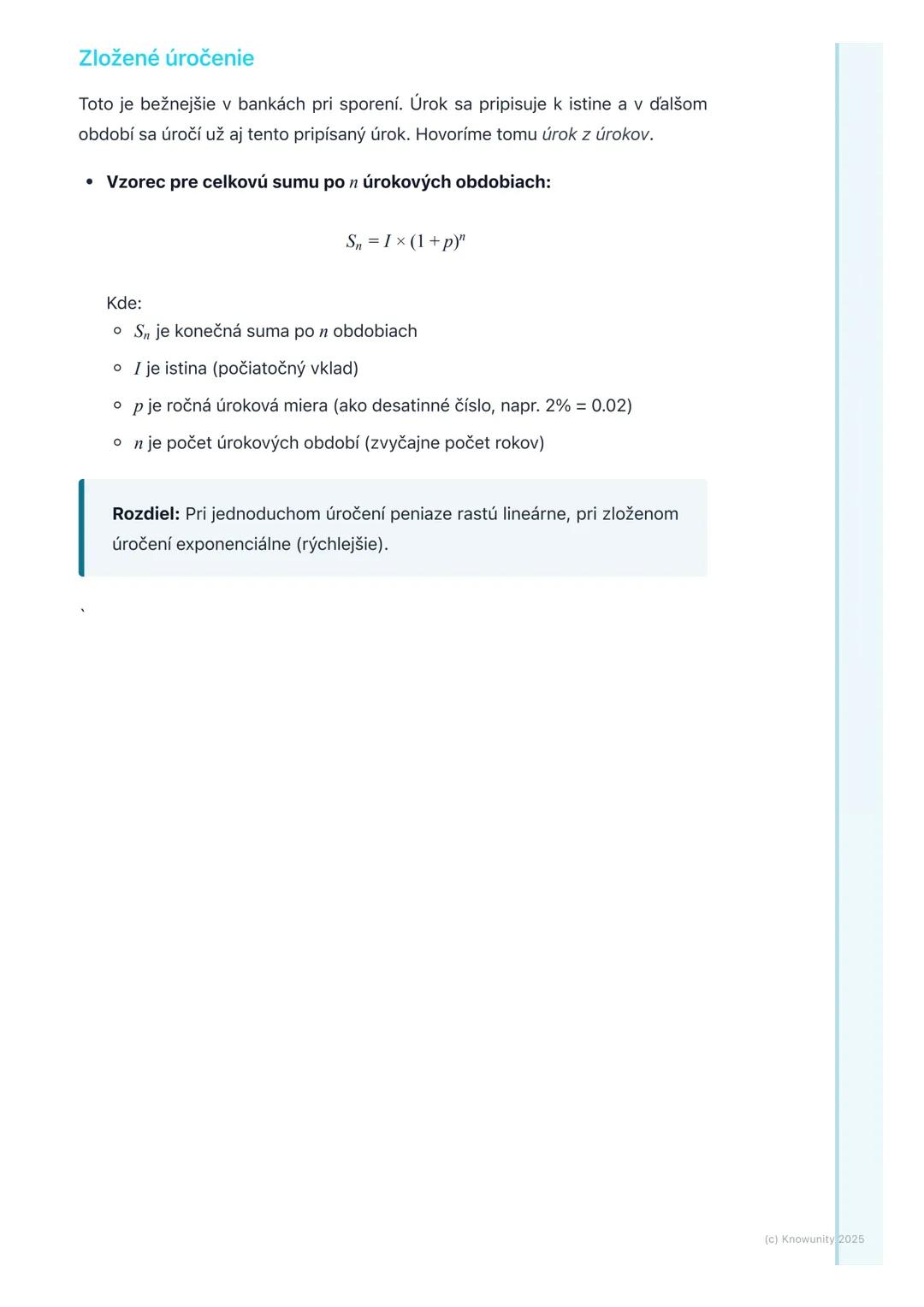 # Percentá a finančná
matematika

1. Prehľad a úvod

Takže, ideme sa pozrieť na percentá a finančnú matematiku. Je to dôležité,
lebo percent