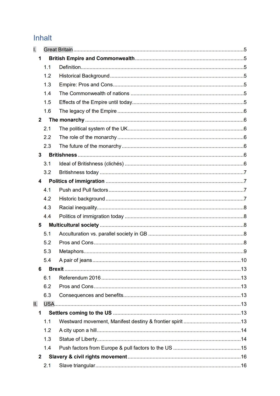 Inhalt

I. Great Britain
5
1 British Empire and Commonwealth................................................................................