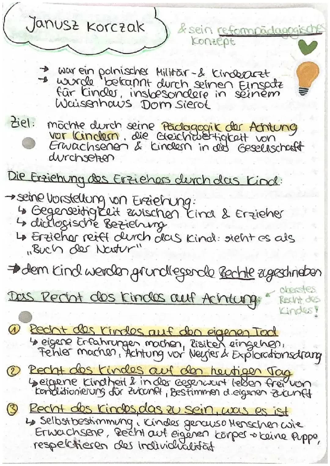 Janusz Korczak: Kinderrechte und die Rolle des Erziehers - Einfach erklärt