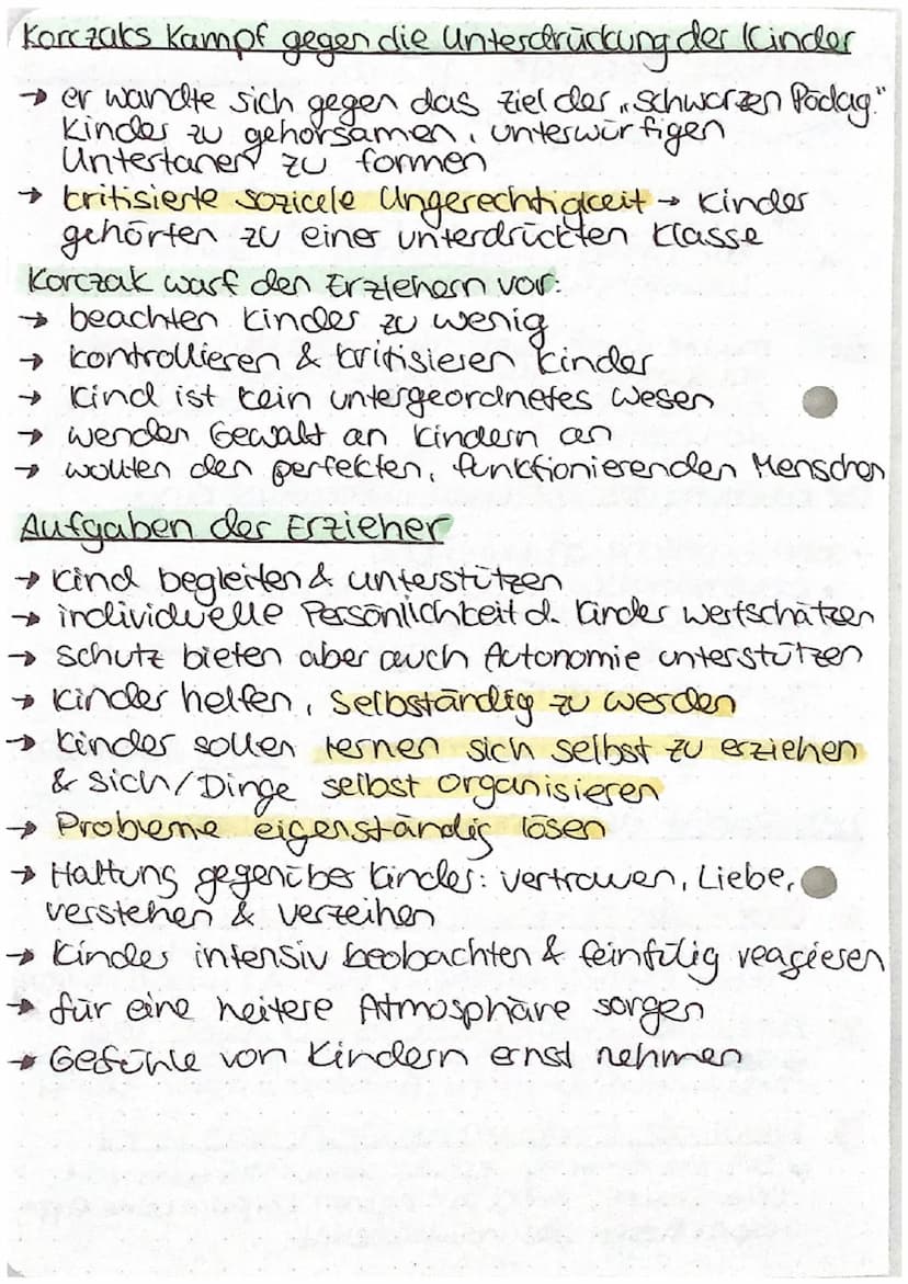 Janusz Korczak
& sein reformpädagogisches
Konzept
war ein polnischer Militär- & Kinderarzt
→ wurde belcannt durch seinen Einsatz
für Kinder,