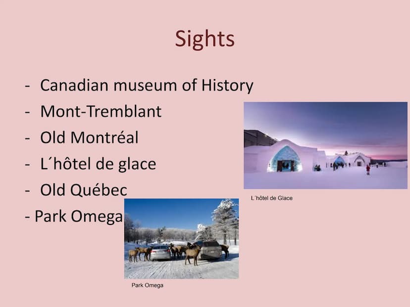America- People and Places:
Québec
la première colonie française (the
first french colony) and its story
-Geography
- History
-Québec today
