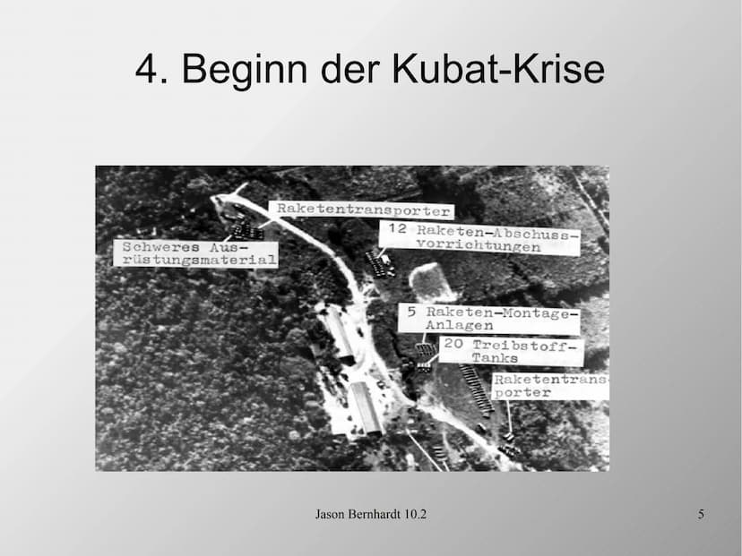 Die Kuba-Krise
Jason Bernhardt 10.2
1 1. Leitfrage
Wie nah stand die Welt während der Kuba-Krise am
atomaren Abgrund?
Jason Bernhardt 10.2
2