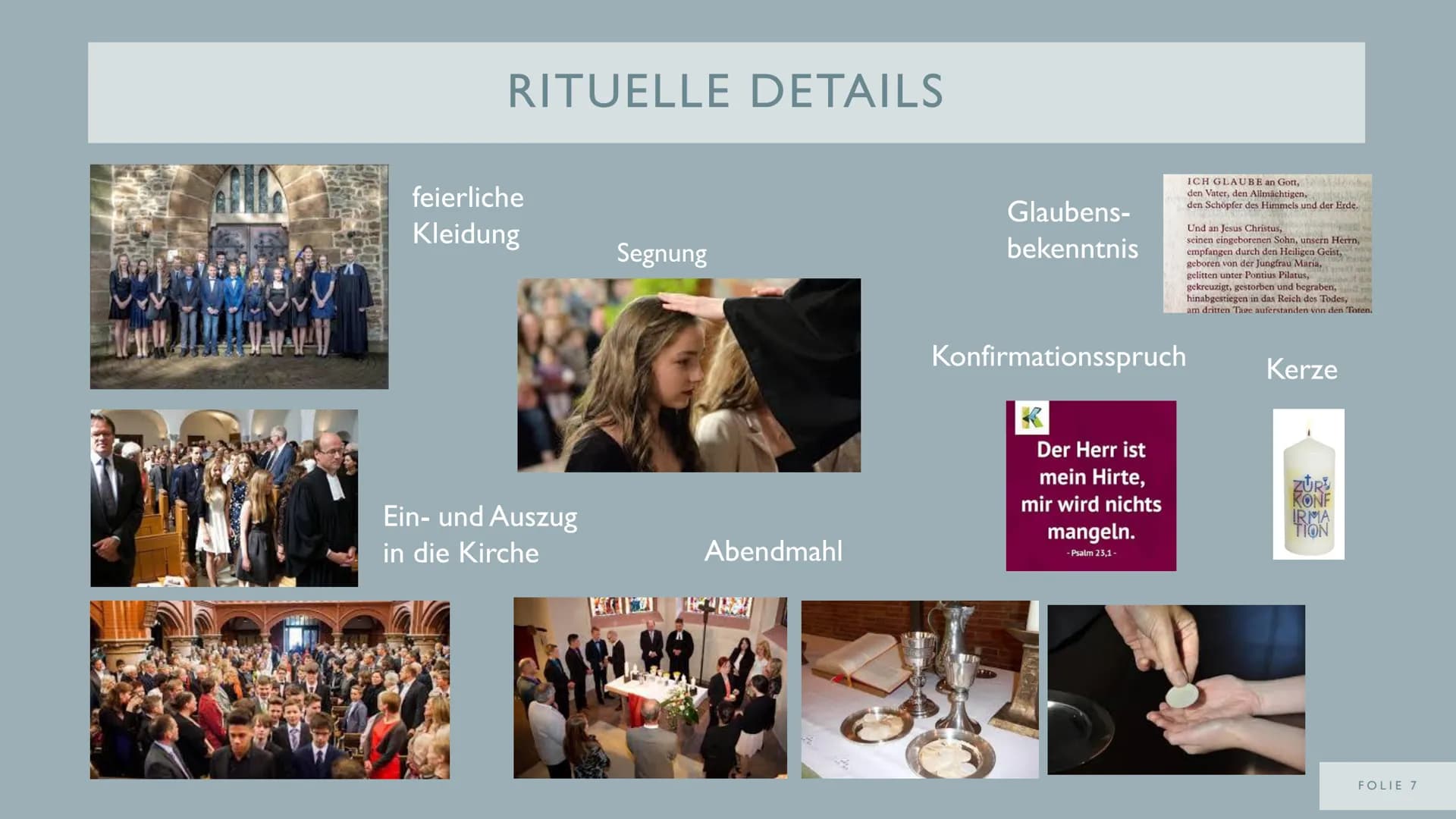 DIE
KONFIRMATION
ALS
ÜBERGANGSRITUS
VON
FOLIE I NOTIZEN FÜR ERWEITERTEN VORTRAG
WAS SIND ÜBERGANGSRITEN?
- Übergang eines Individuums von ei