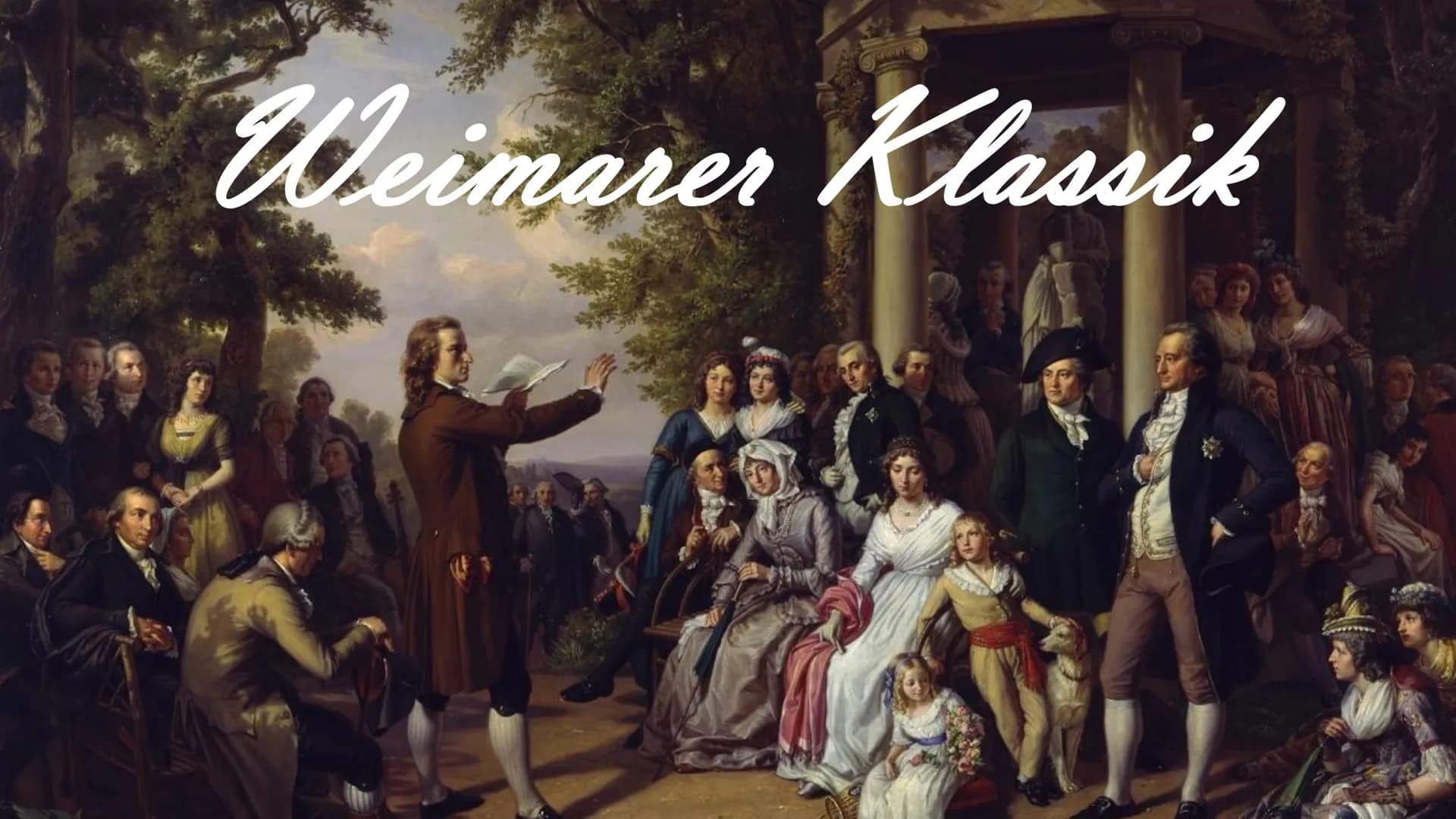Definition
●
●
●
Merkmale
●
Literatur
●
●
Literaturepoche von 1786-1832
durch Französische Revolution (1789) geprägt → nachfolgend viele
men