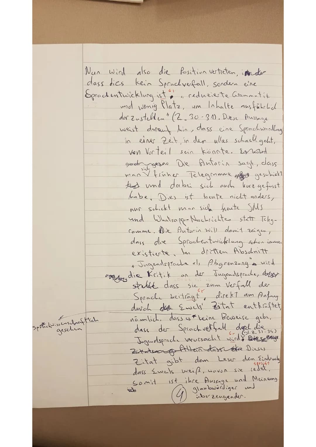 Ausdrien ..
Deutsch Q1 1. Klausur
ine
Form der
Susanne Cords
Aus: Deutschlehrer- Info 14.11.2019
Thema: Sprachwandel
Aufgabe
1) Analysiere d