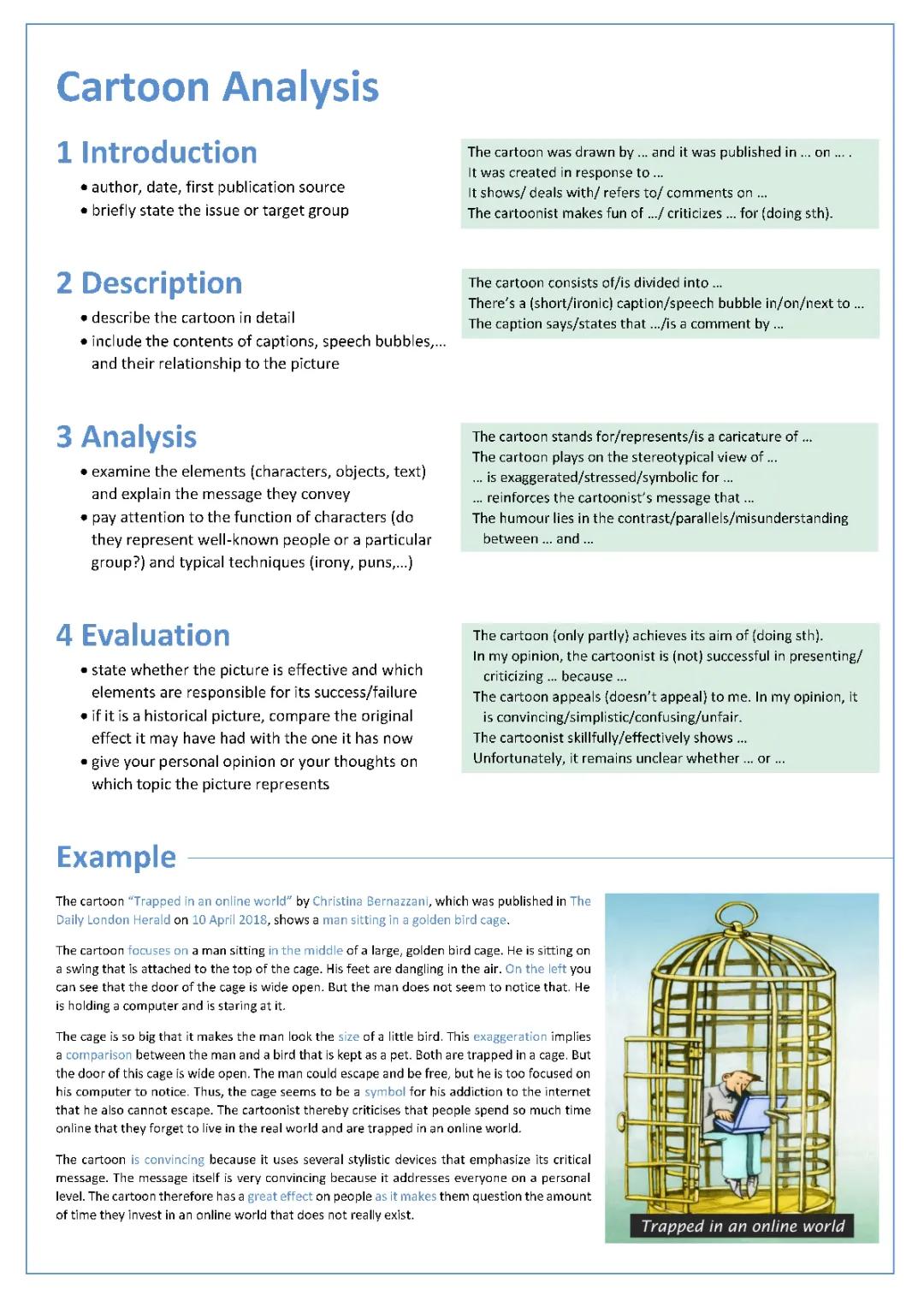 Cartoon Analysis Example PDF: Easy Steps for Kids