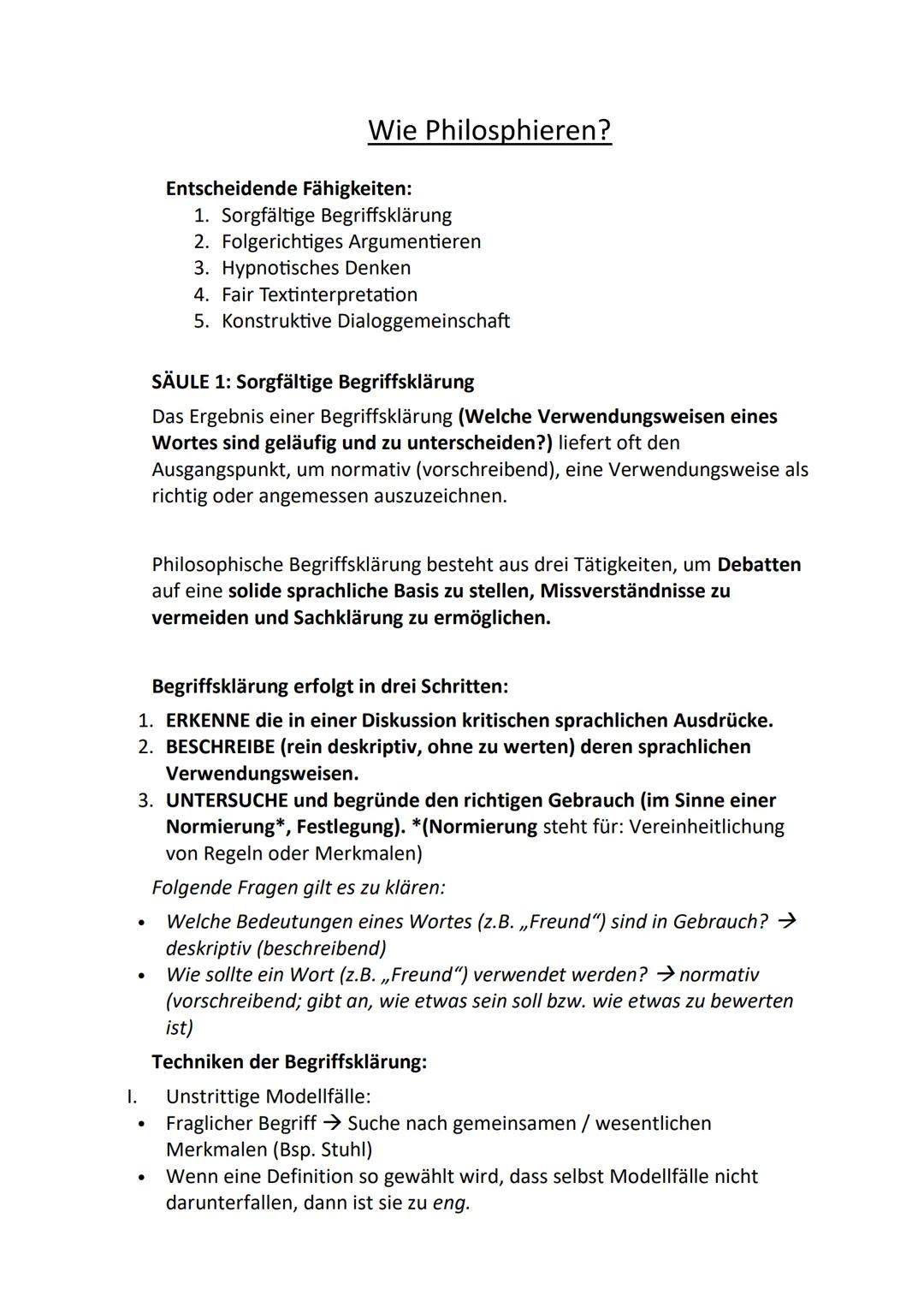 Was ist eigentlich Philosophieren?
Das Wort ,,philosophieren" setzt sich aus
den Altgriechischen Begriff für
Freundschaft, Zuneigung, Liebe 